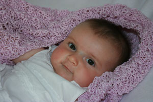 Darcie and her blanket (again)